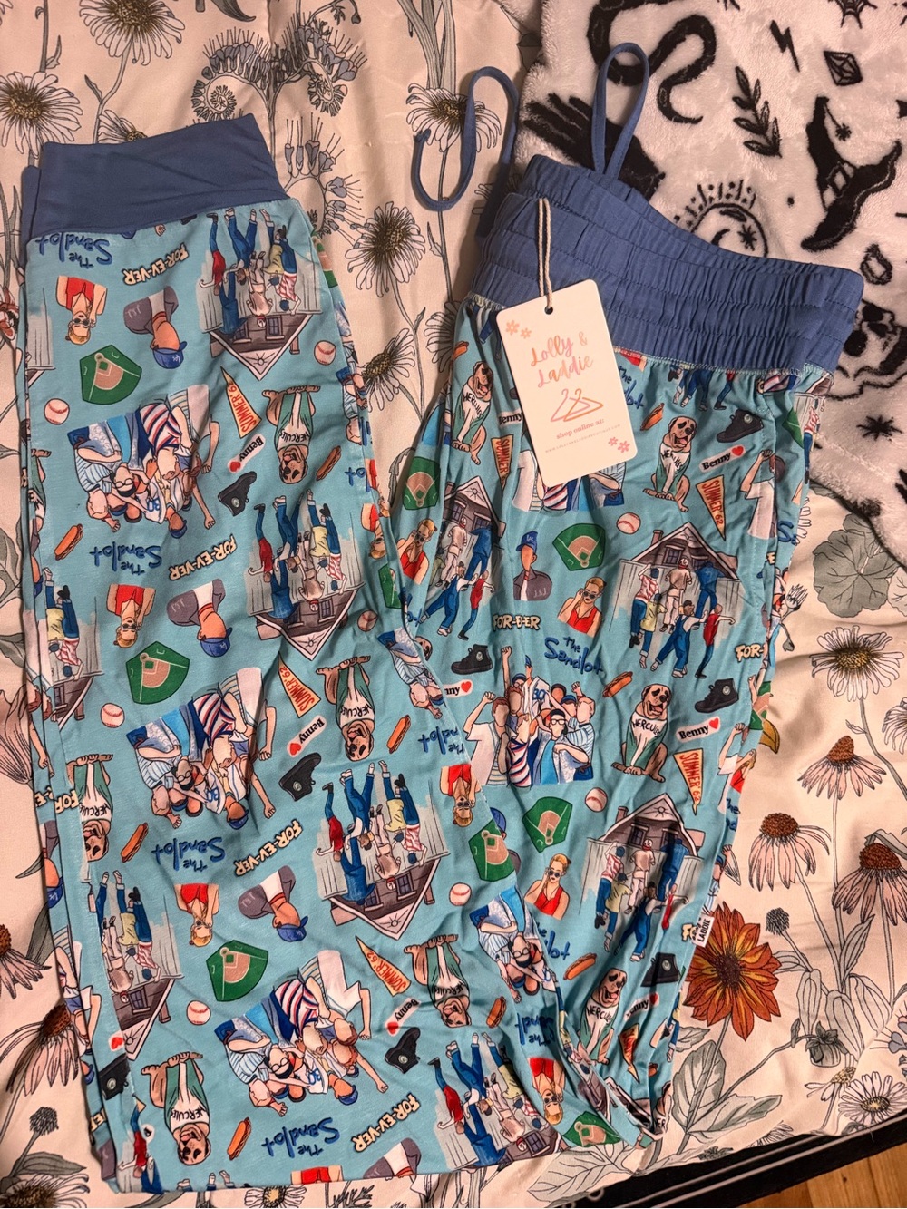 Lolly and Laddie pajama joggers- The Sandlot